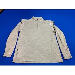 Vuori Quarter Zip Pullover XXL‎ Heather Gray Lightweight Stretch Athletic